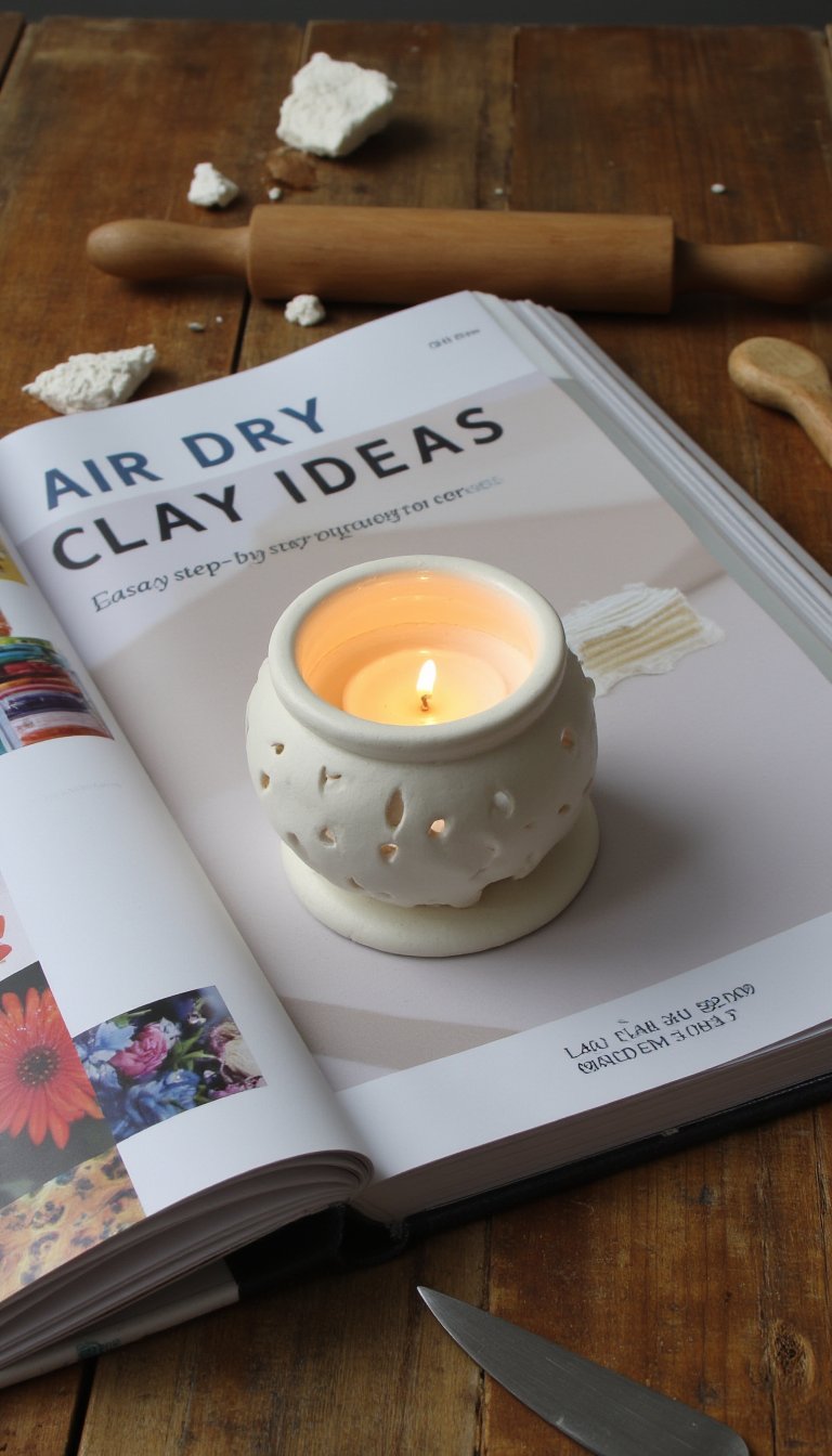 14. Faux Ceramic Candle Holder