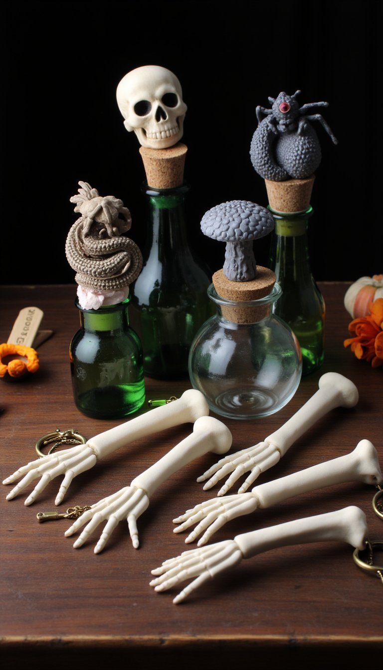 13. Skeleton Hand Keychains