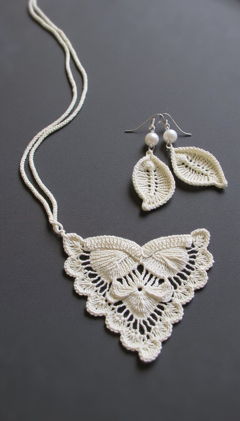 12. Delicate Crochet Jewelry