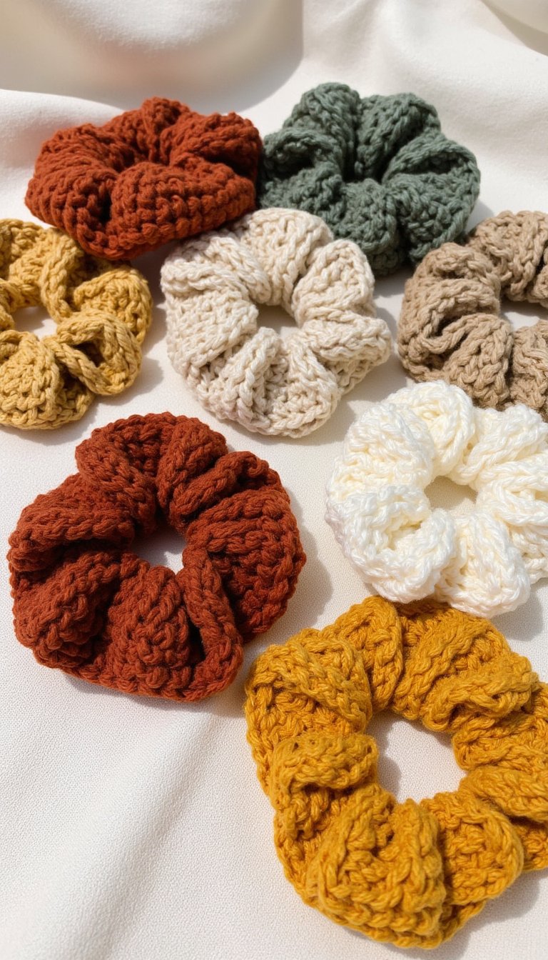 3. Chunky, Textured Scrunchies