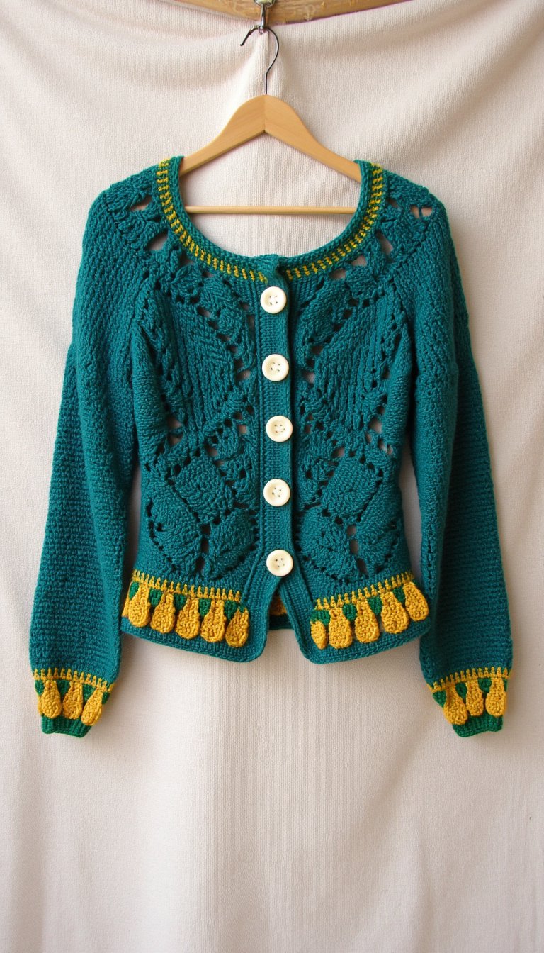 5. Vintage-Inspired Button-Up Cardigan