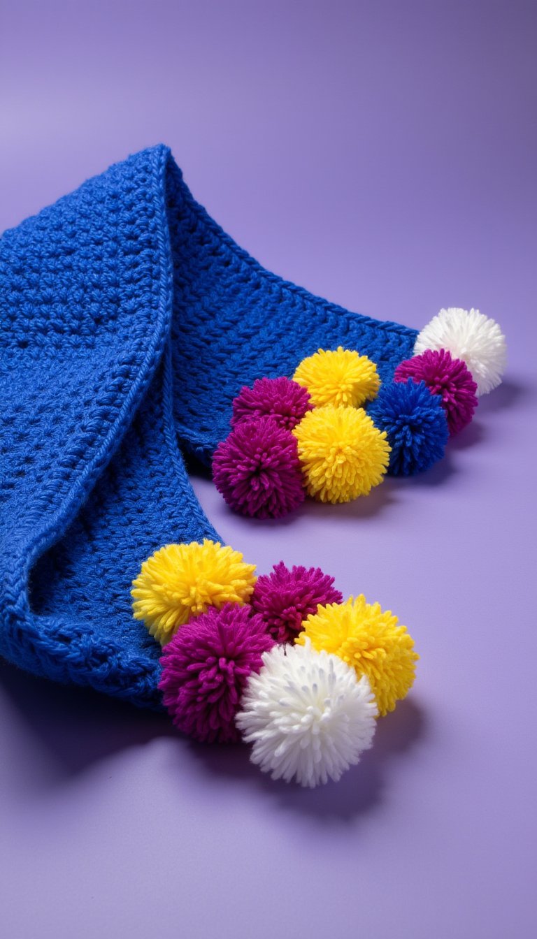 14. The Pom-Pom Party Scarf
