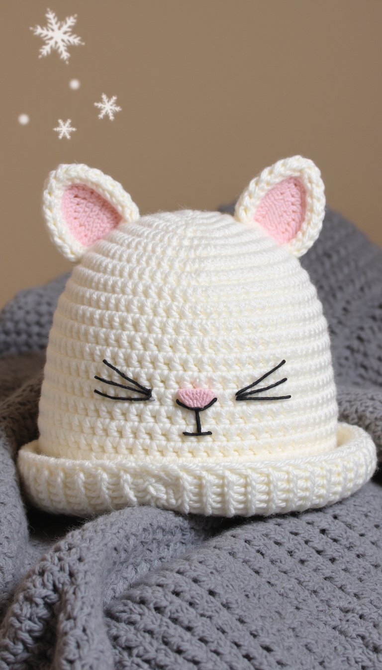 7. Whimsical Cat Beanie Hat