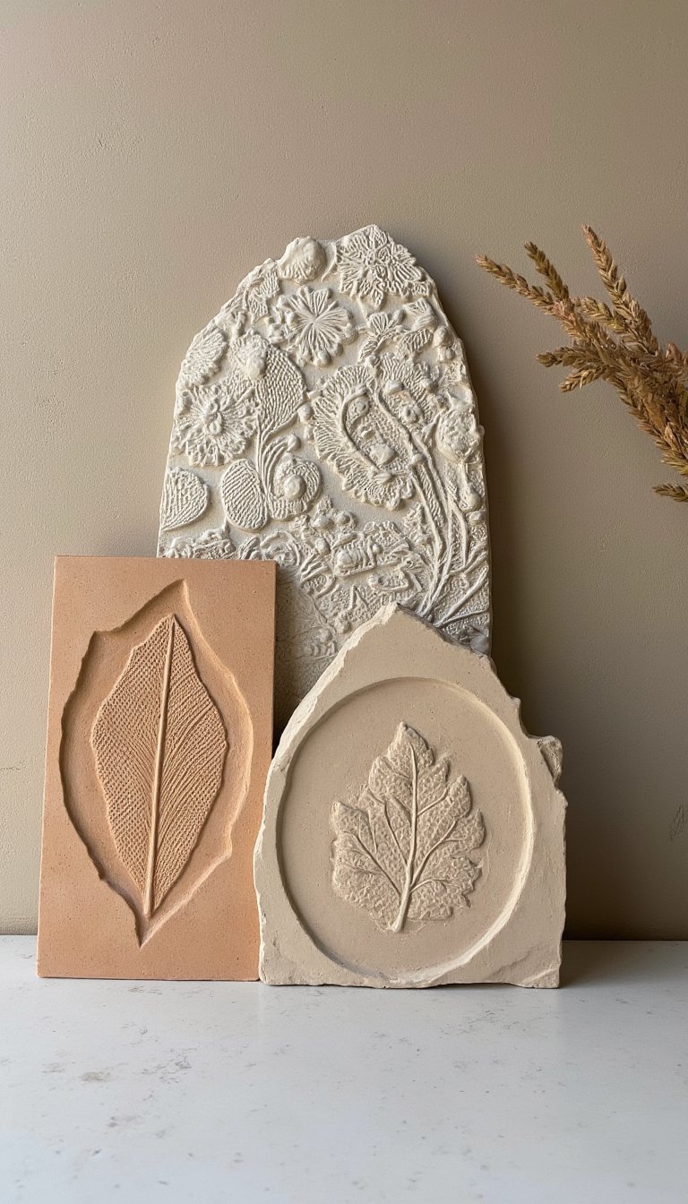 4. Textured Wall Art Plaques