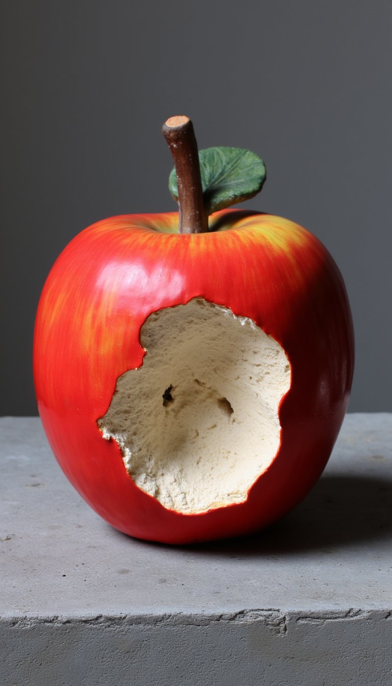 13. A Classic Apple with a Bite Mark