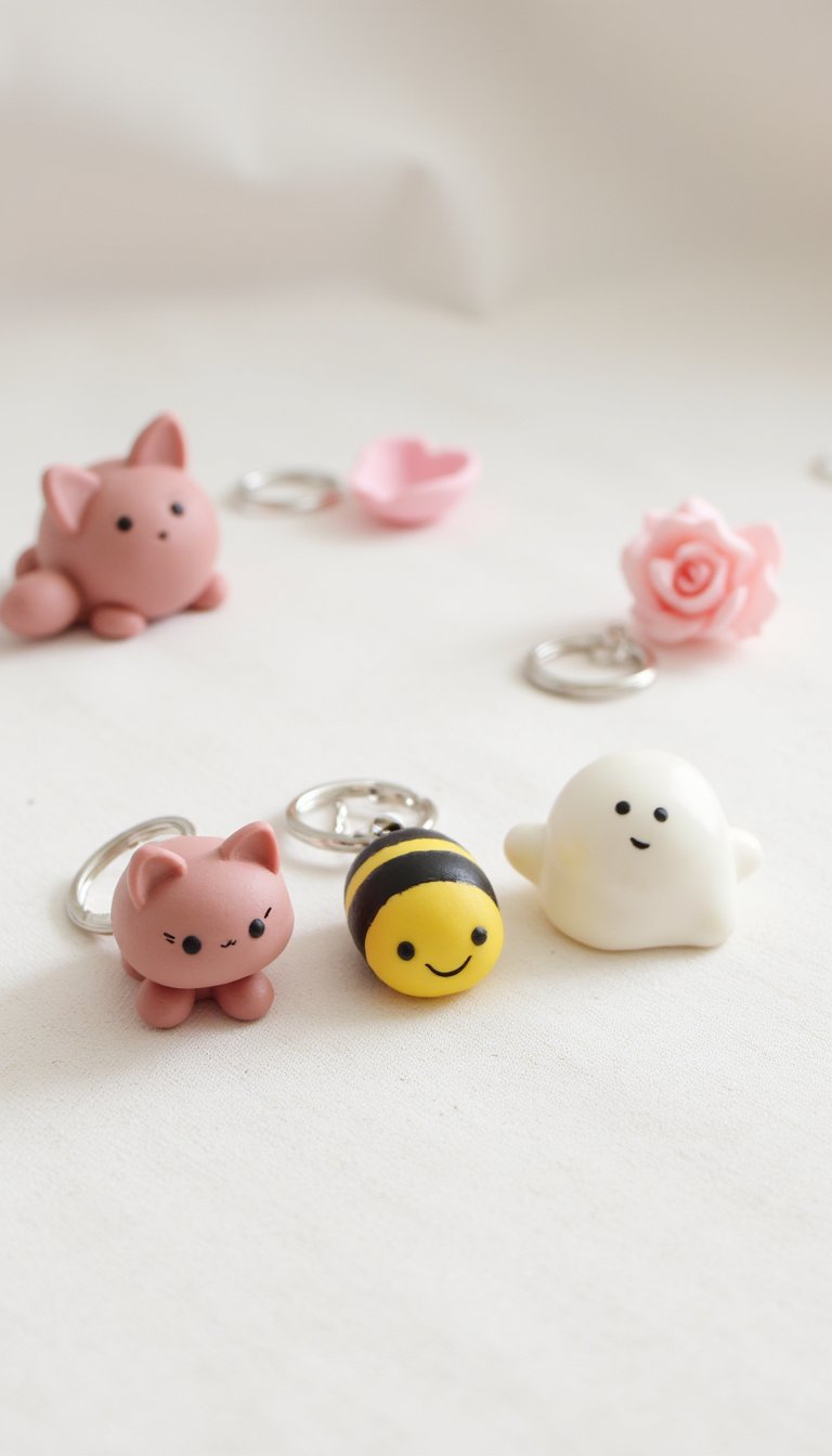 1. Whimsical Animal Keychains