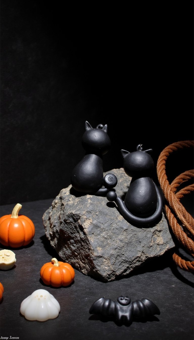 11. Sleek Black Cat Pendants