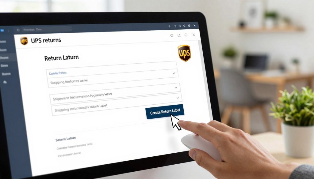 Creating a UPS return label through the returns portal