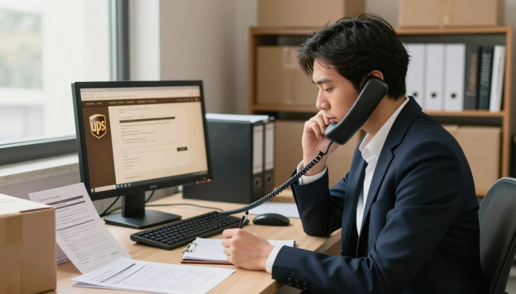 UPS customer service phone call for filing a claim