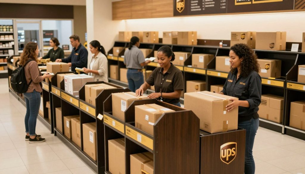 UPS drop-off points for returns at retail locations