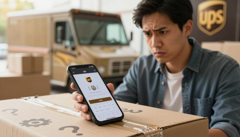 UPS hold problems and package tracking information