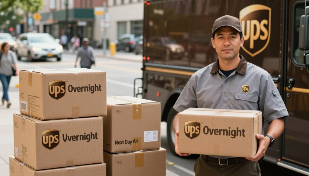 UPS overnight package delivery ups service options