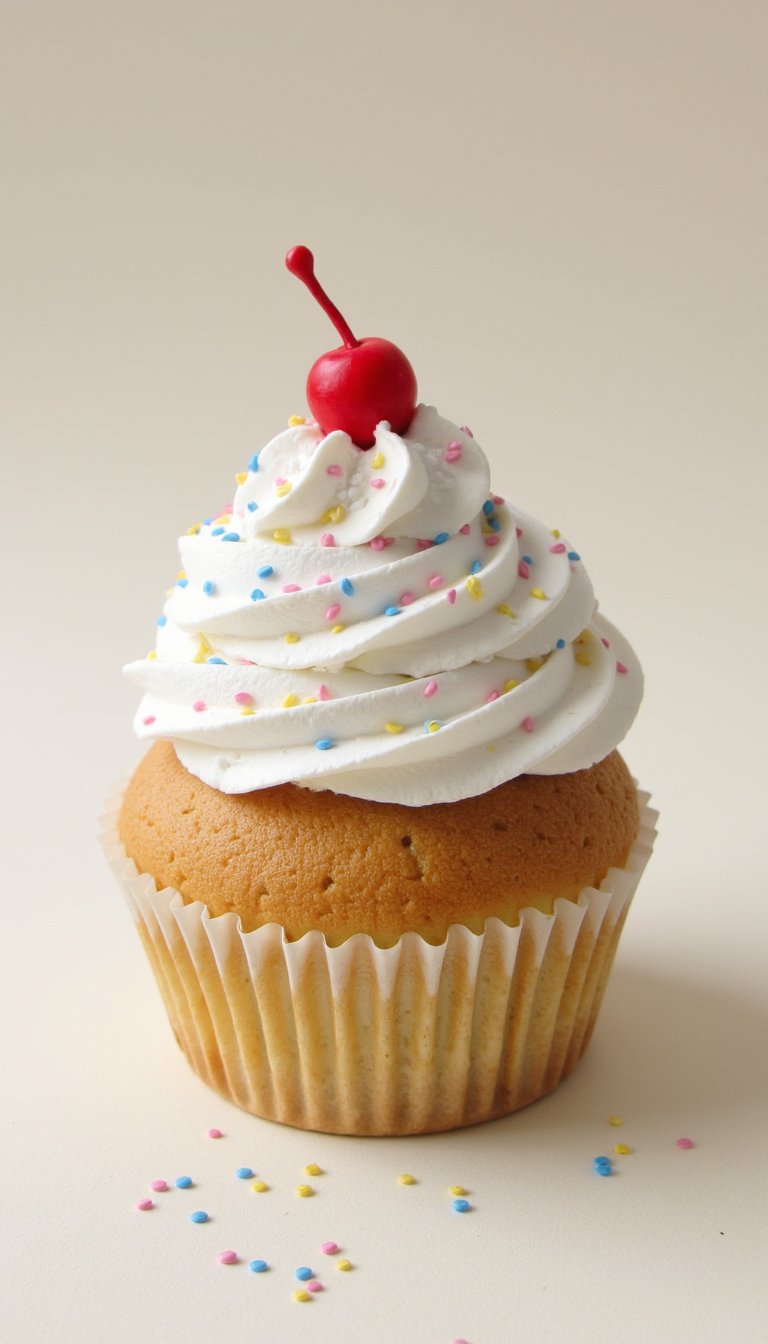 7. A Perfectly Iced Cupcake