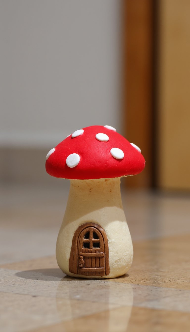 24. Mini Mushroom House Doorstop