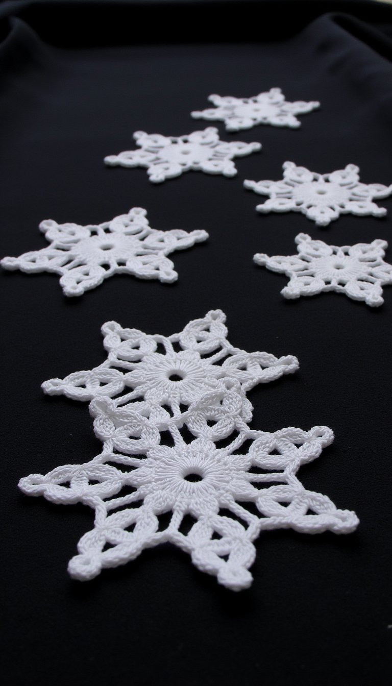 16. Intricate Mini Snowflakes