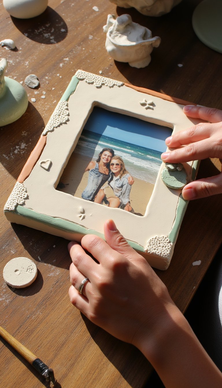 14. Custom Clay Picture Frames