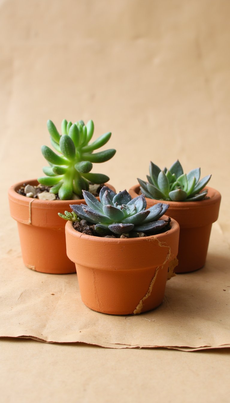2. Miniature Succulent Planters