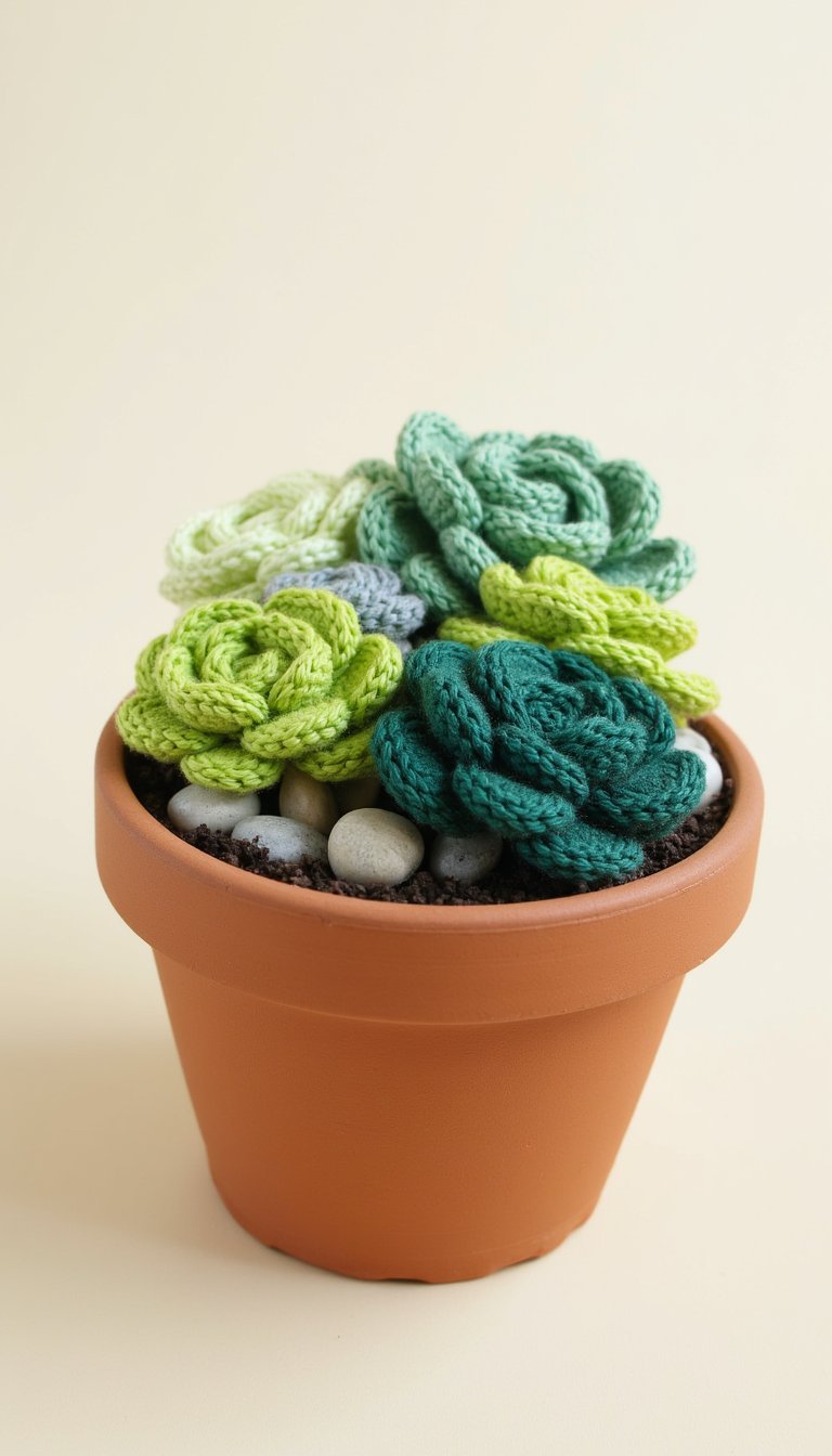 10. Mini Succulent Garden in a Pot