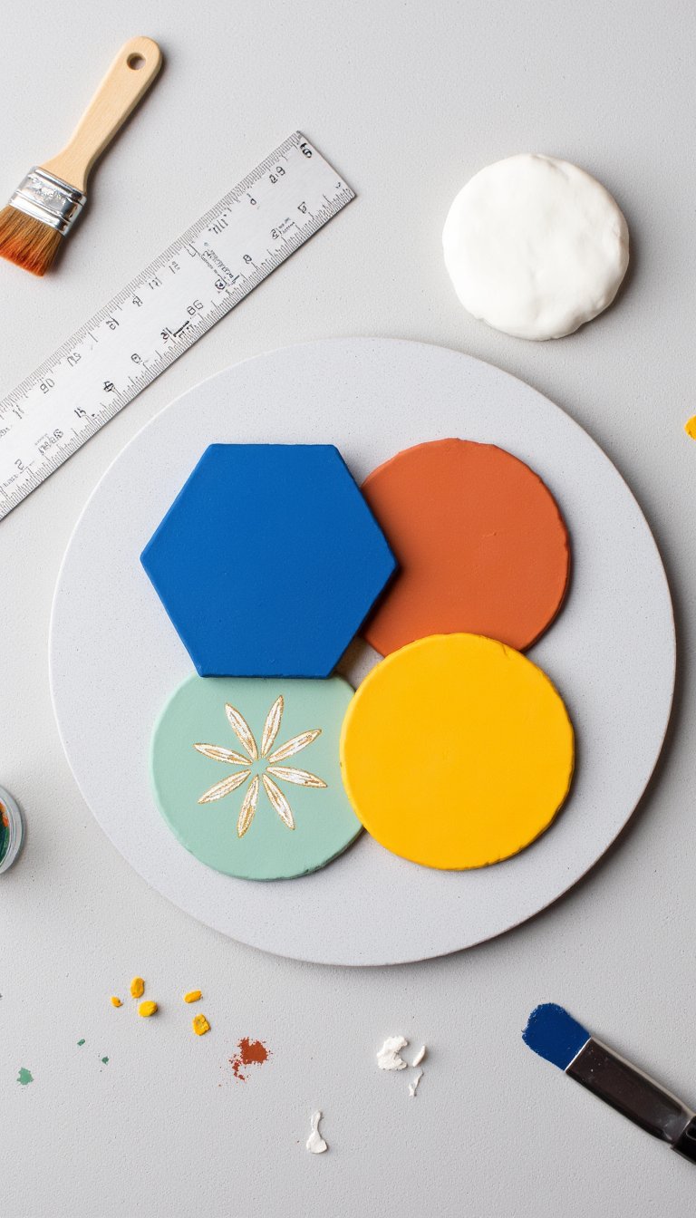 6. Modern Geometric Coasters
