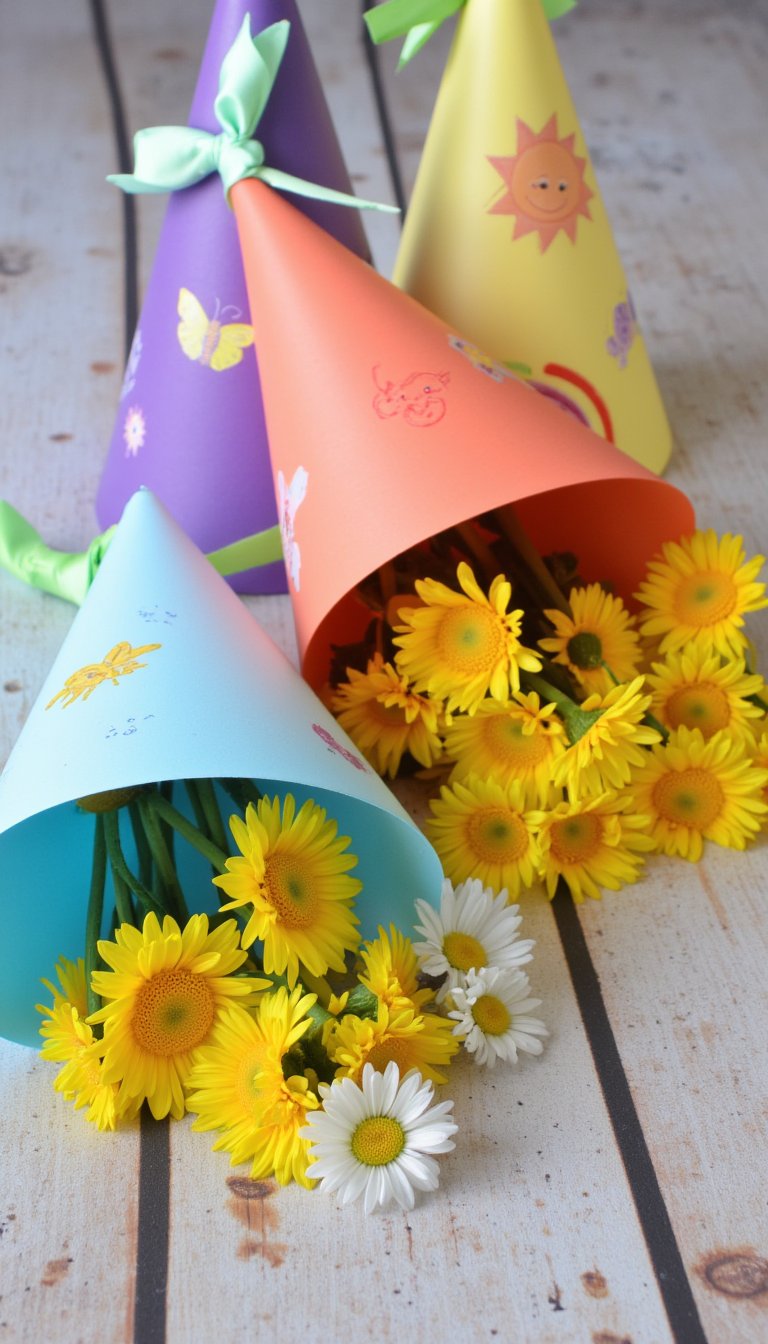 7. DIY May Day Cones