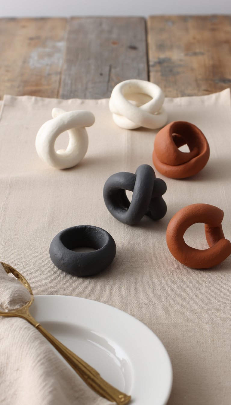 10. Chunky, Imperfect Napkin Rings