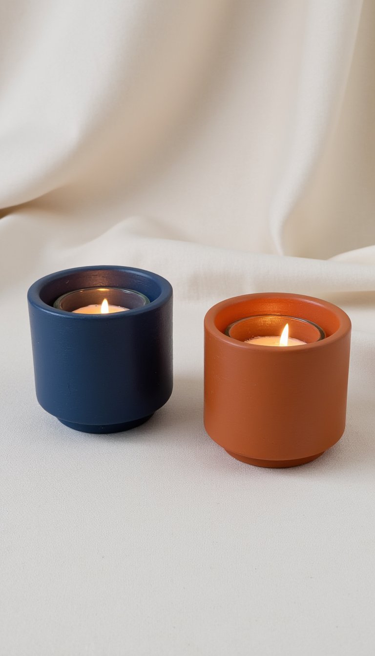 19. Ribbon-Wrapped Votive Holder