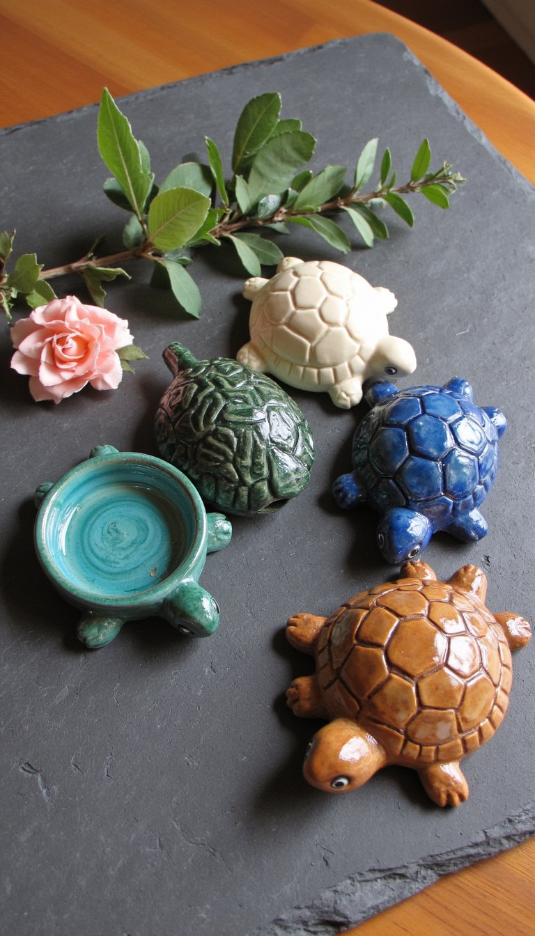 9. Turtle-Shaped Coaster Set