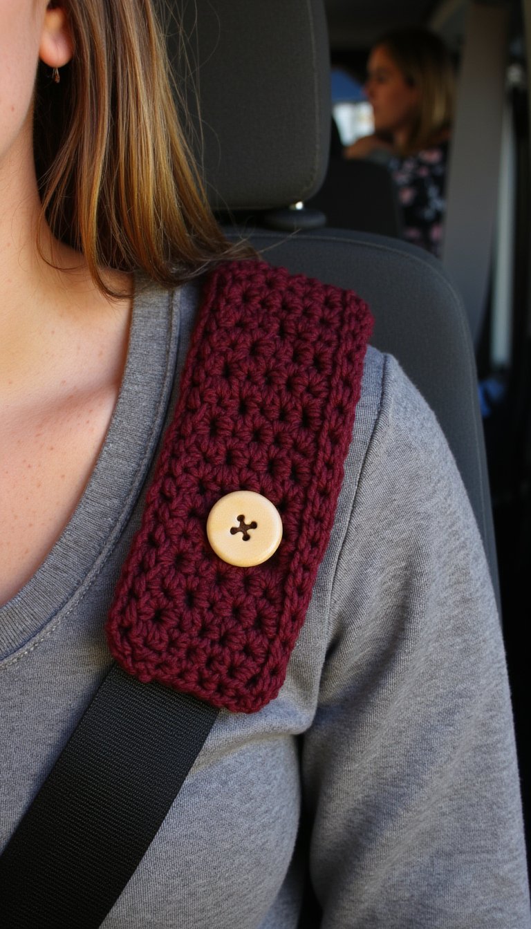 8. Cozy Seatbelt Shoulder Pad