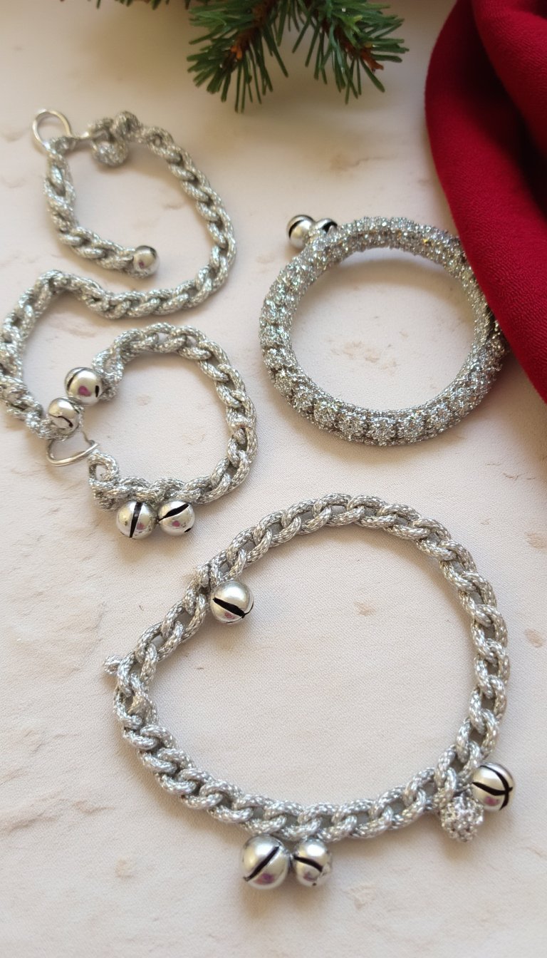 13. Last-Minute Jingle Bell Bracelets