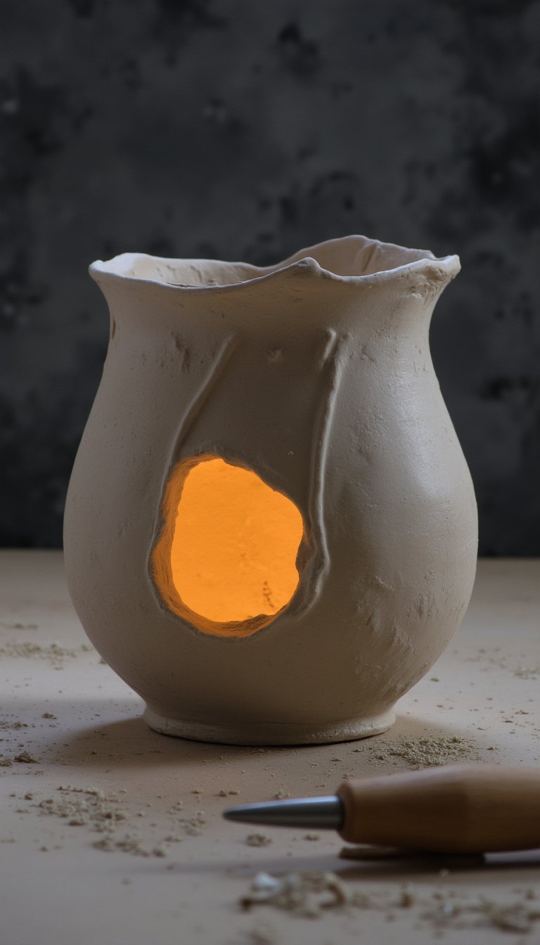 6. Dart-and-Gather Lampshade