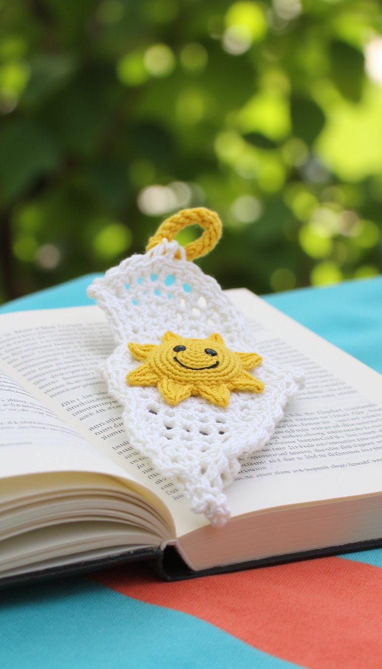 11. A Literary Crochet Bookmark