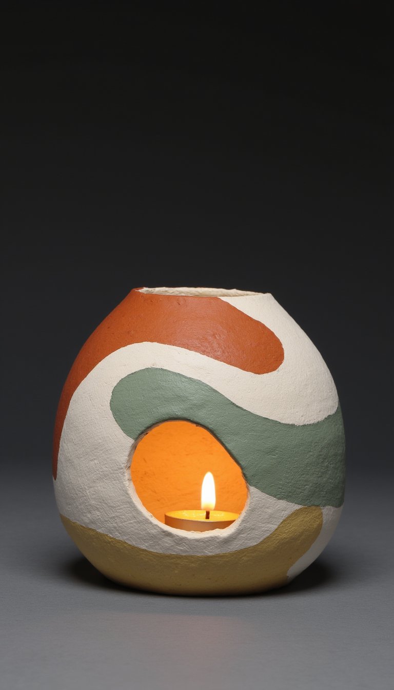 19. Color-Blocked Bud Vase