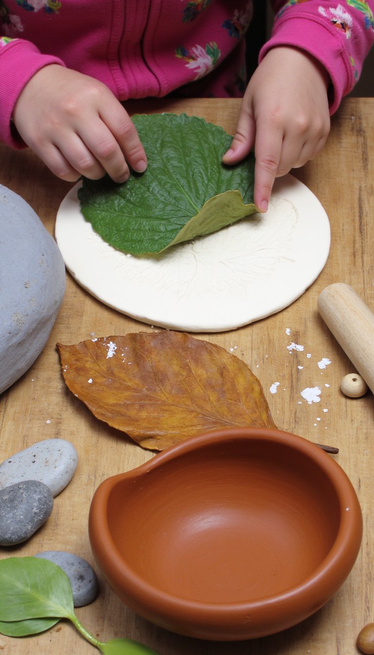 3. Textured Leaf Bowls