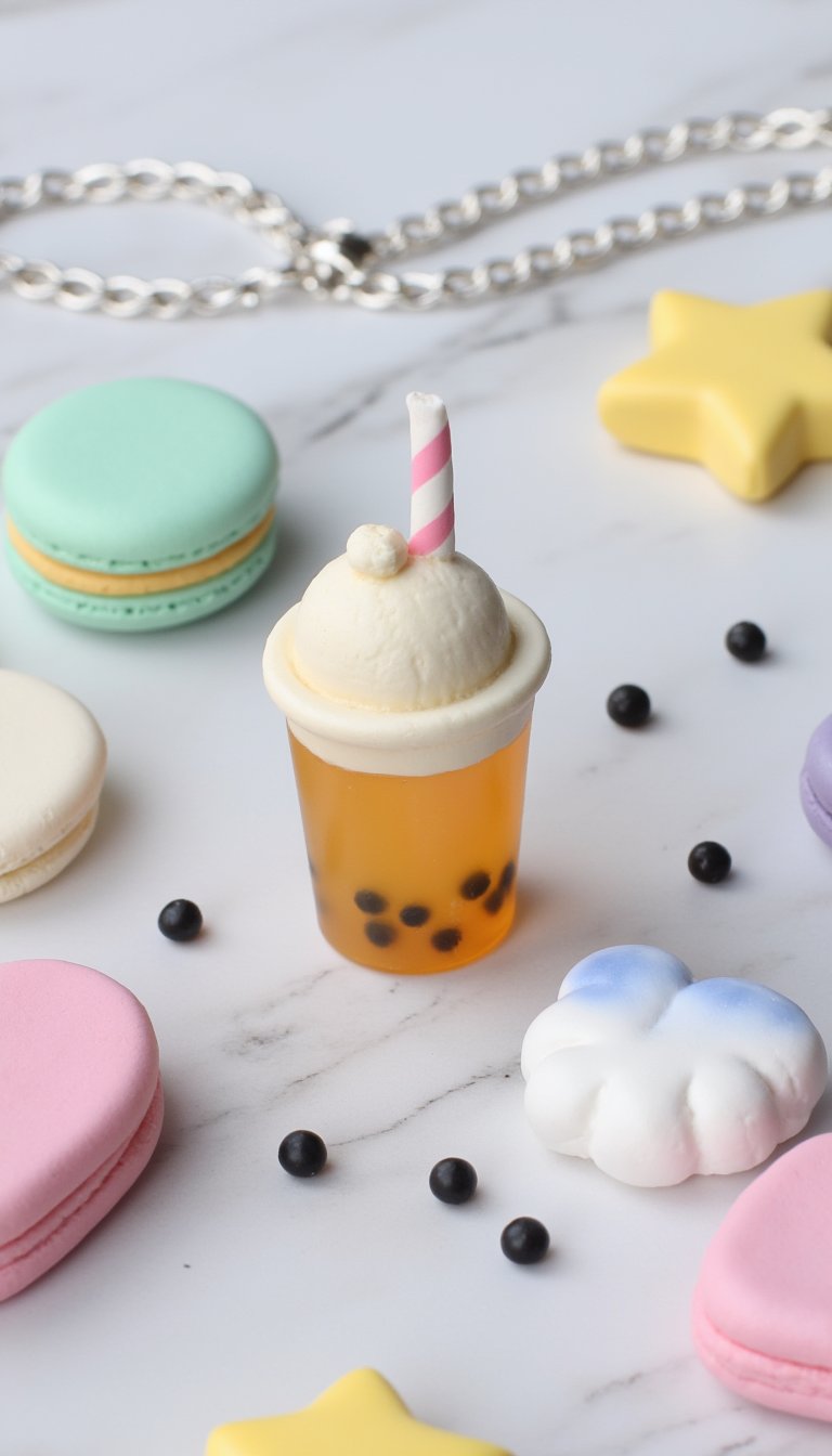 19. Bubble Tea Charm Bracelet