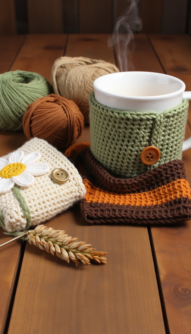 13. Quick & Cute Coffee Cozies