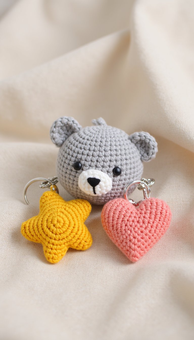 3. Adorable Amigurumi Keychains