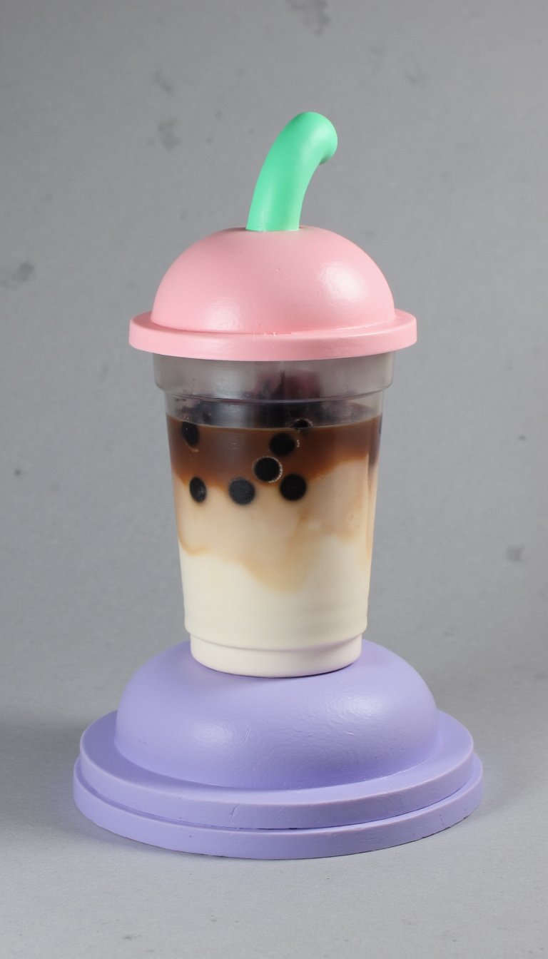 10. Bubble Tea Phone Stand