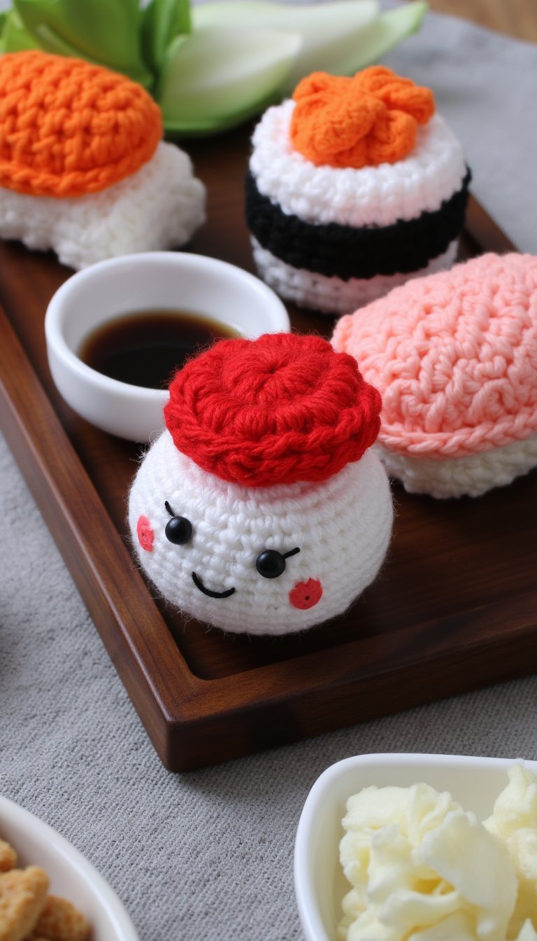 12. A Sushi Roll with a Cute Face