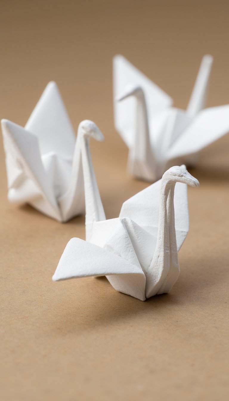 23. Tiny Origami Cranes