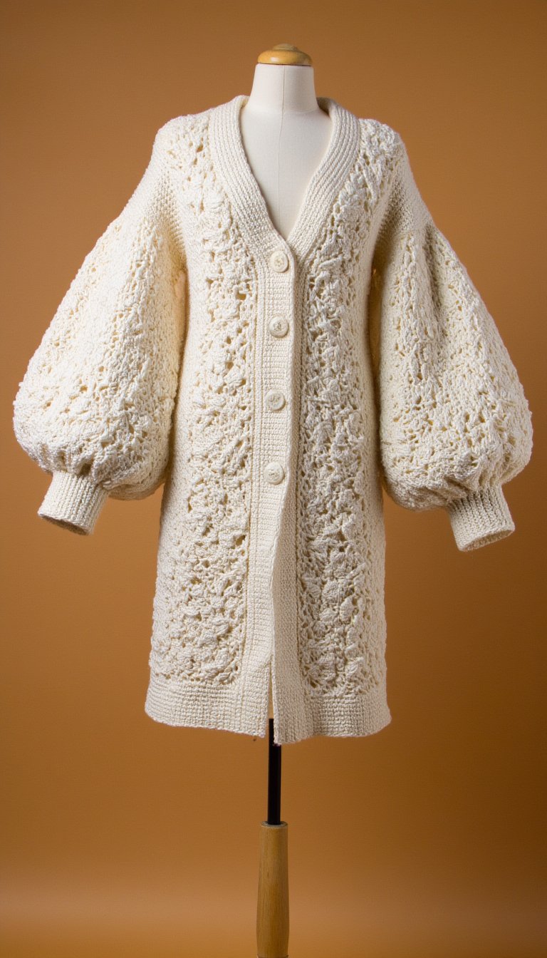 15. Cardigan with Statement Sleeves