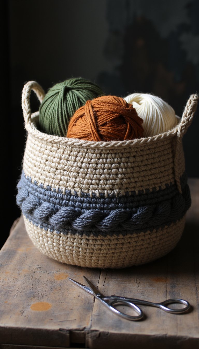 12. The Forever Basket (That Holds Your Yarn)