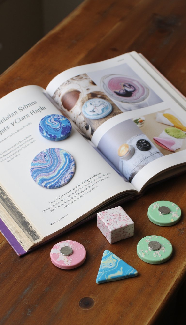 11. Marbled Clay Magnets