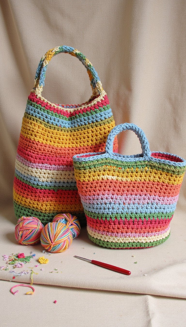 5. Practical and Pretty Market Bags