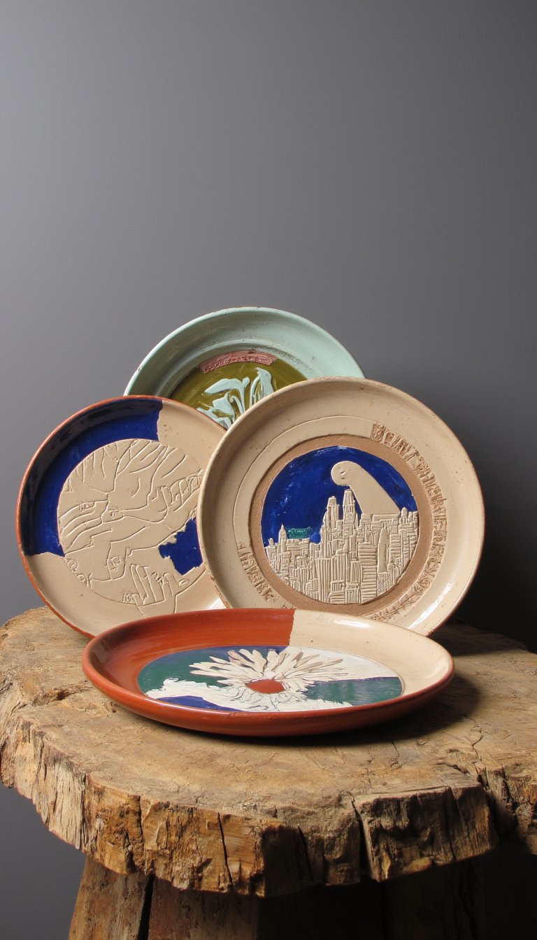 14. Social Commentary Plates