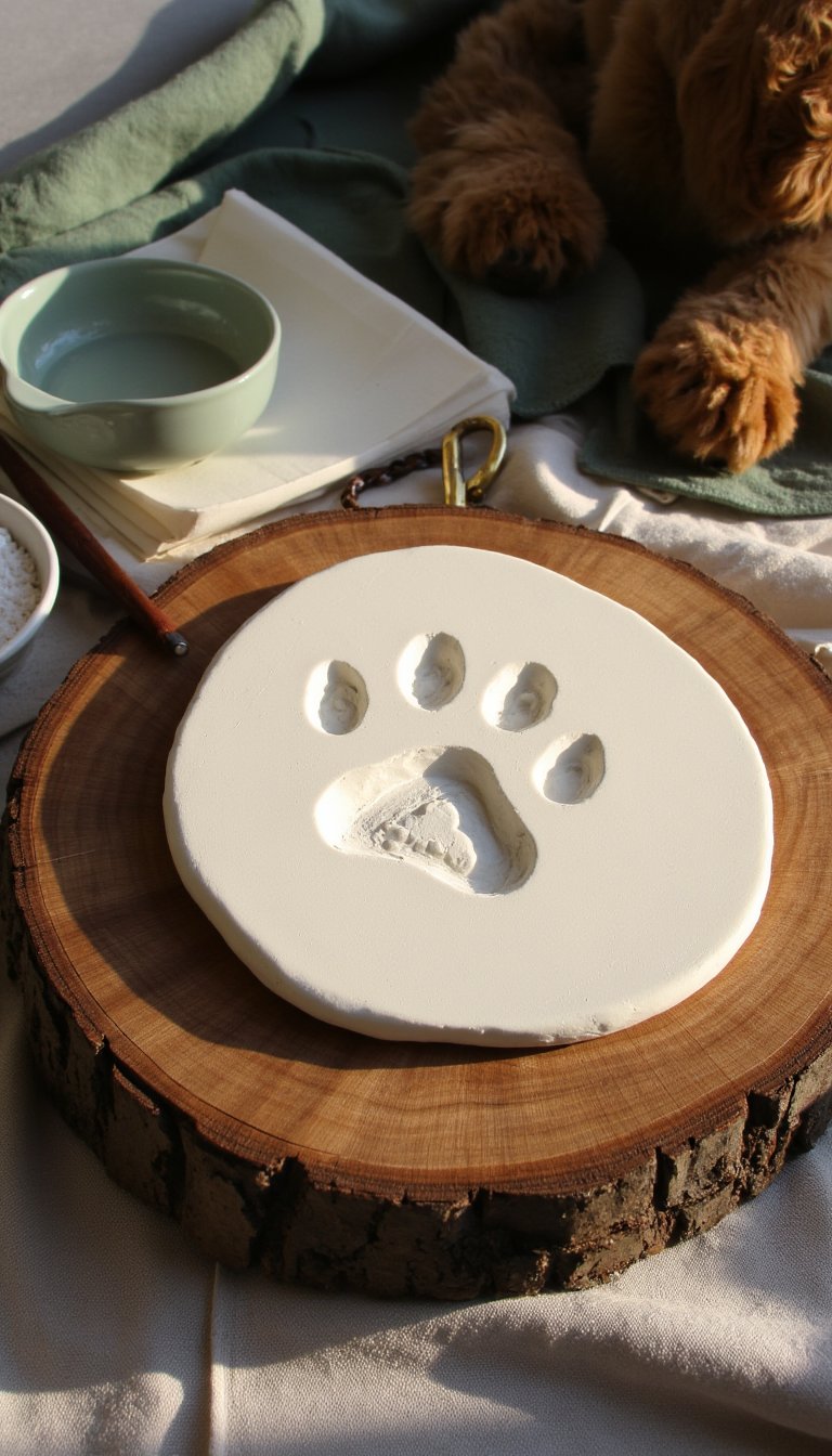 19. Custom Pet Paw Print Keepsake