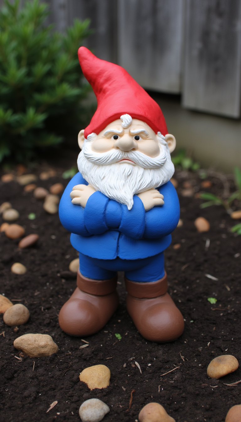 14. Garden Gnome Who's Done with Your Nonsense