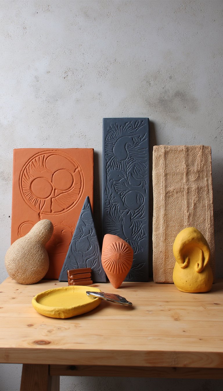 11. Abstract Wall Art Plaques