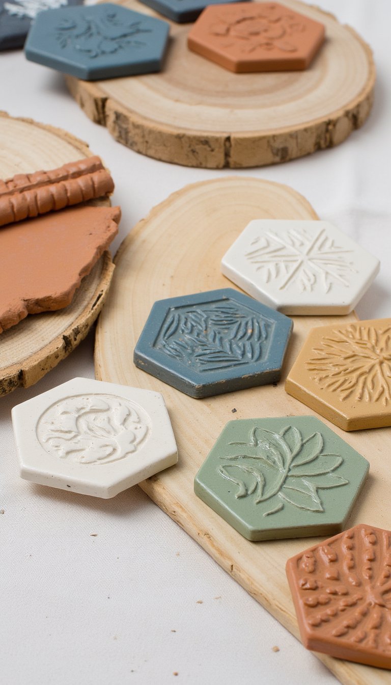 17. Clay Decorative Tiles
