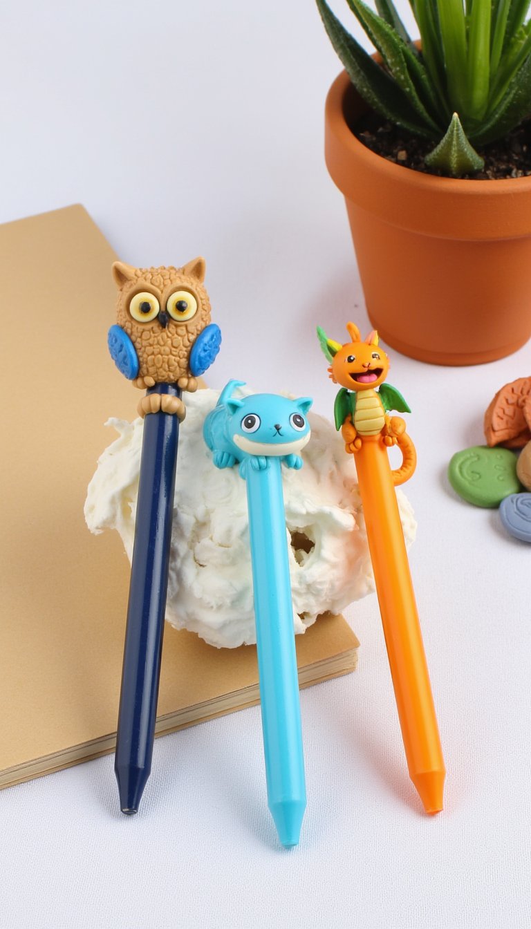 18. Playful Animal Pen Toppers