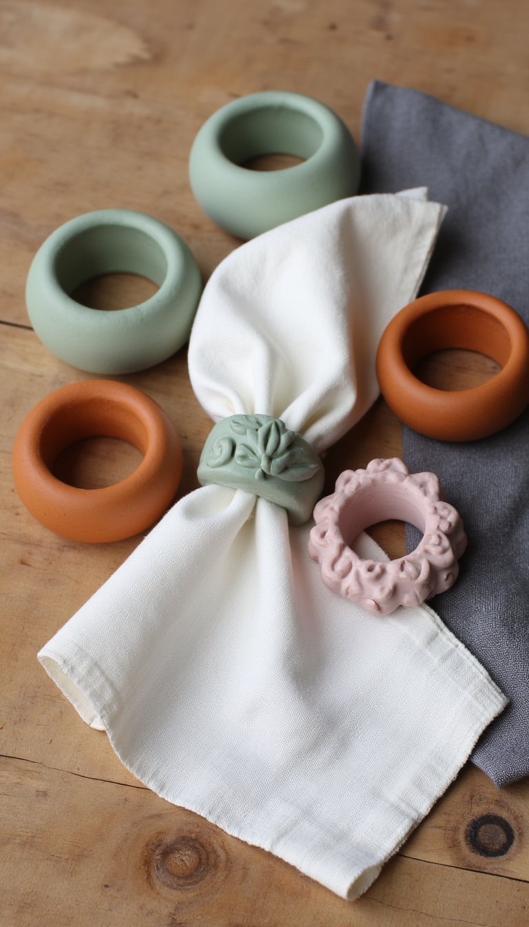 10. Modern Napkin Rings